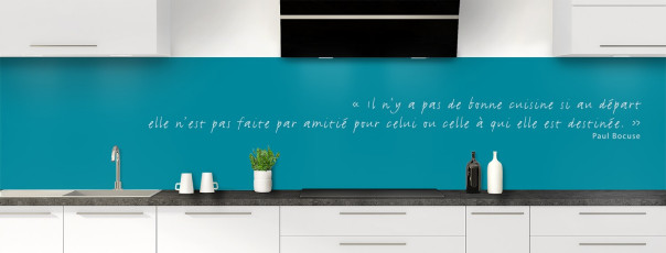 Crédence de cuisine TEXTE3B couleur Canard panoramique