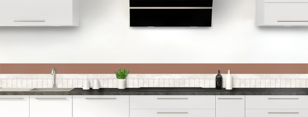 Crédence de cuisine AB56982A frise motif inversé