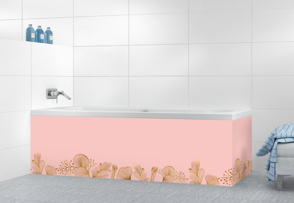 Panneau tablier de bain DPB14165A couleur Rose Poudre