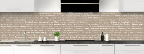 Crédence de cuisine CG31208C couleur Taupe panoramique