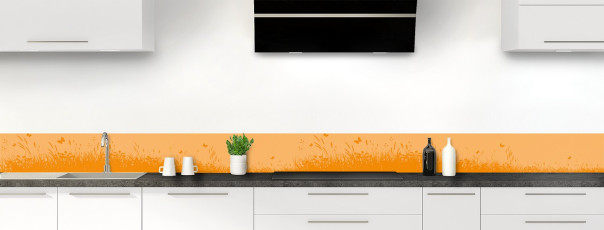 Crédence de cuisine TH15037F couleur Tangerine frise