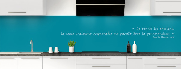 Crédence de cuisine TEXTE4B couleur Canard panoramique