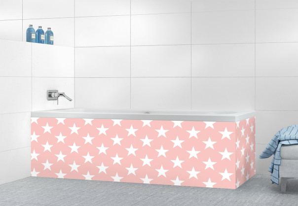 Panneau tablier de bain SCB21088A couleur Rose Poudre