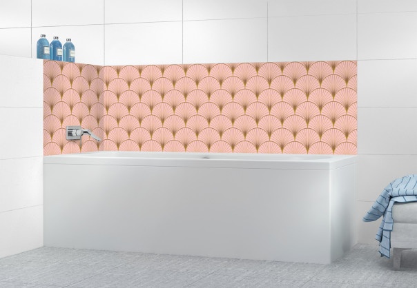 Panneau de bain CDB22022A couleur Rose Poudre