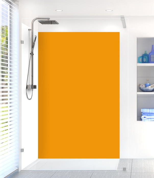 Panneau de douche Orange vif