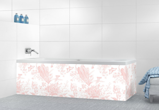 Panneau tablier de bain SHB47913A couleur Rose Poudre