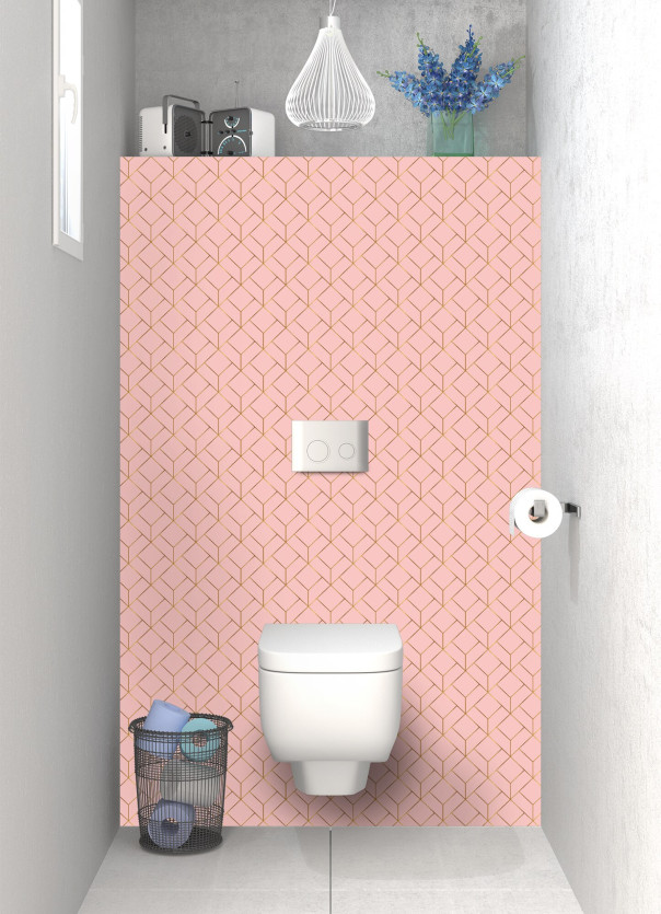 Panneau WC SHB10996A couleur Rose Poudre