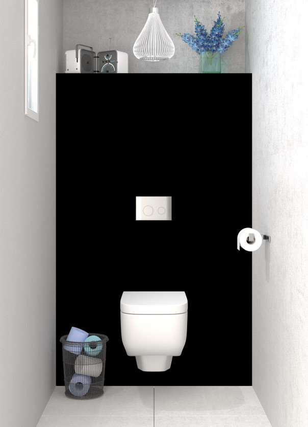 Panneau WC Alu Noir profond