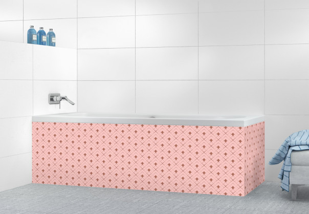 Panneau tablier de bain SHB11578A couleur Rose Poudre