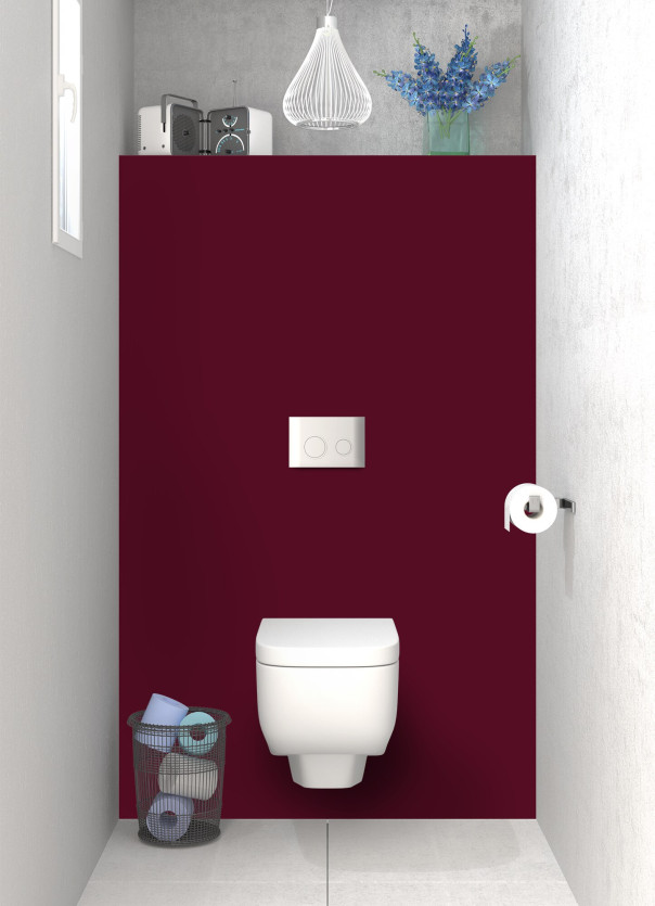 Panneau WC Aubergine