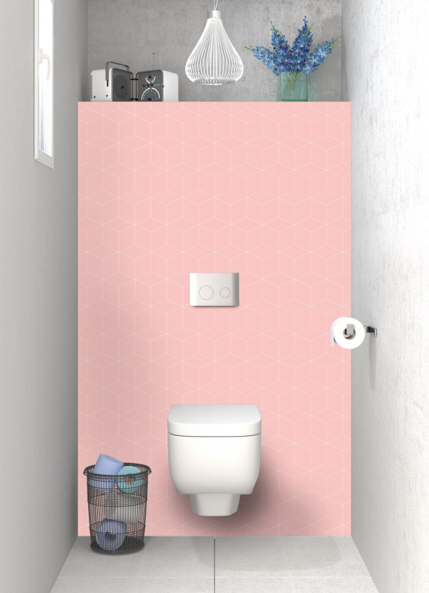 Panneau WC SHB22222B couleur Rose Poudre