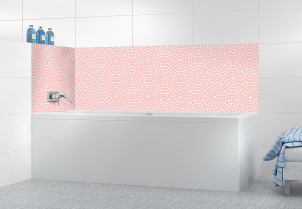 Panneau de bain SHB17031B couleur Rose Poudre