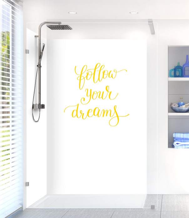 Panneau de douche CITATION_3A couleur Citron