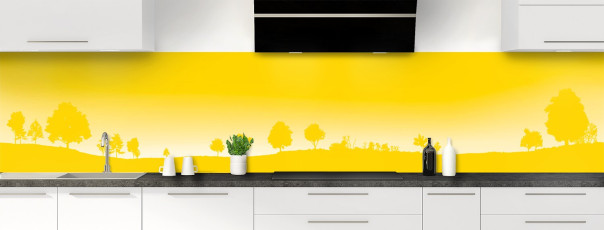 Crédence de cuisine MJ03111F couleur Citron panoramique