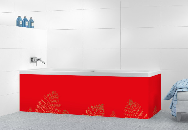 Panneau tablier de bain DPB14164A couleur Rouge Vif