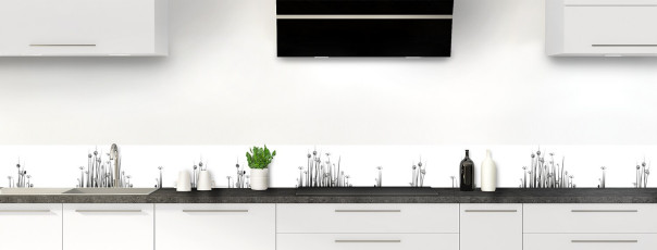 Crédence de cuisine TH10656C couleur 100 Noir frise
