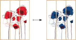 Couleur de motif modifiable