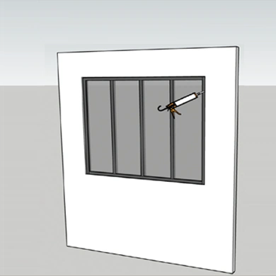 Pose d'une verrière aluminium 4