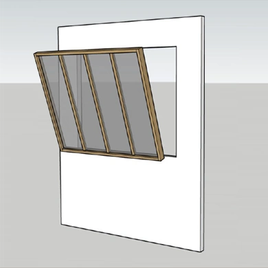 Pose d'une verrière bois 1