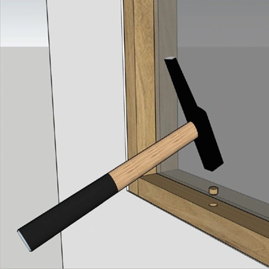 Pose d'une verrière bois 3